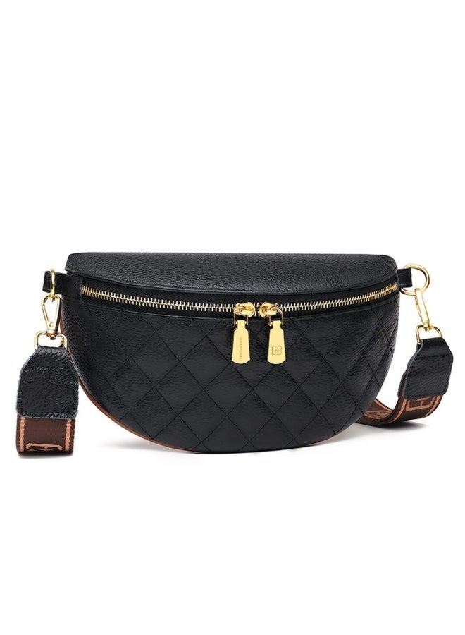 حقيبة الخصر الصغيرة للمرأة,المرأة اللون الصلبة حقيبة كروسبودي لحم البقر حقيبة حزام حقيبة الصدر حقيبة الورك,حقيبة حمل مكافحة السرقة حقيبة حبال حقيبة جانبية للطلاب والفتيات السفر الرياضية التخييم - Image 1